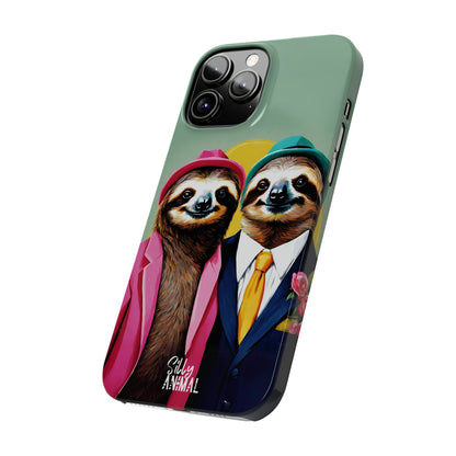 Retro Sloth Couple Phone Case