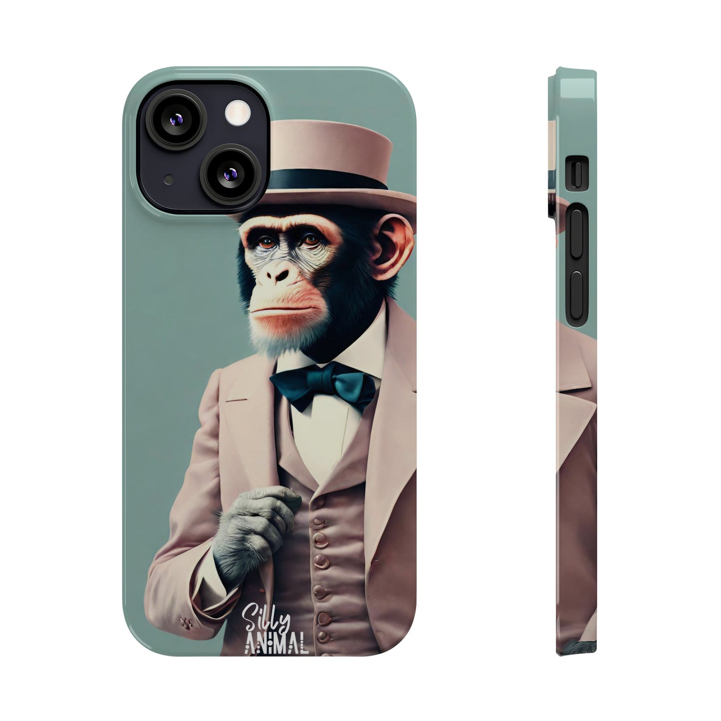 Elegant Pastel Chimpanzee Phone Case