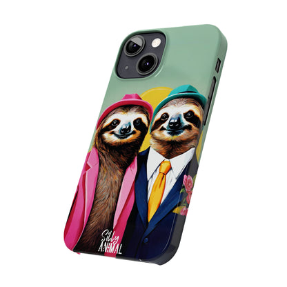 Retro Sloth Couple Phone Case