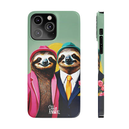 Retro Sloth Couple Phone Case