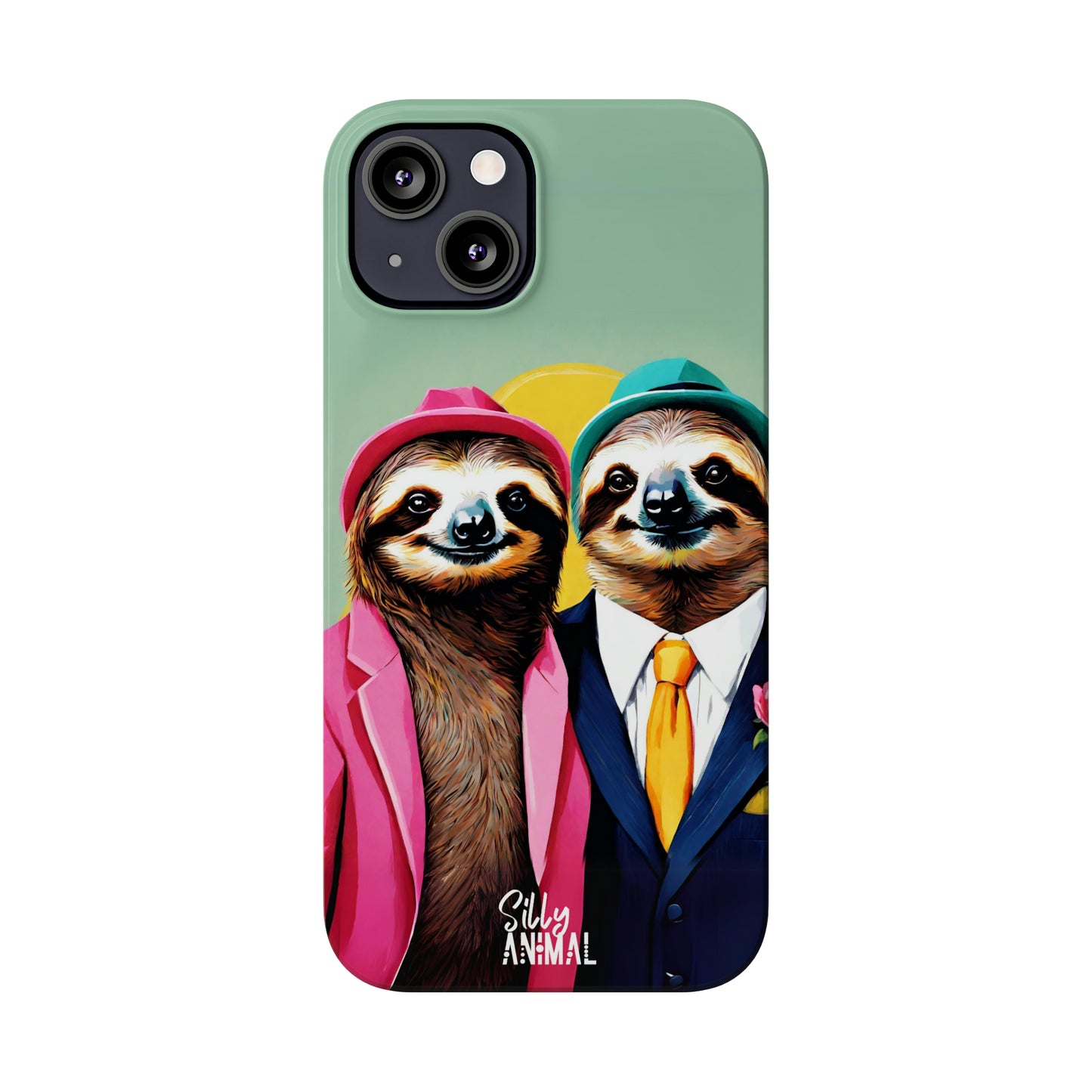 Retro Sloth Couple Phone Case