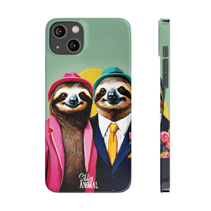 Retro Sloth Couple Phone Case