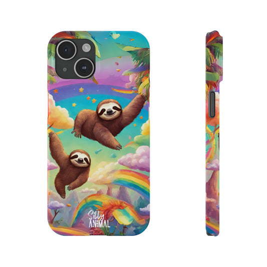 Rainbow Vacation Sloths Phone Case