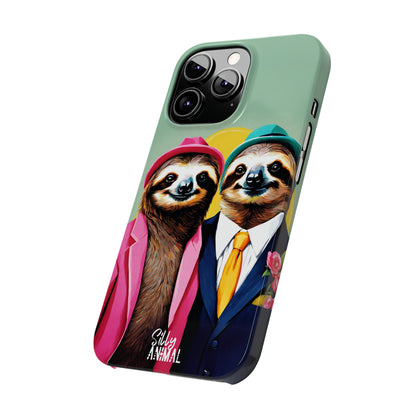 Retro Sloth Couple Phone Case