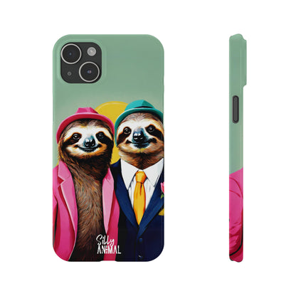 Retro Sloth Couple Phone Case